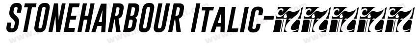 STONEHARBOUR Italic字体转换